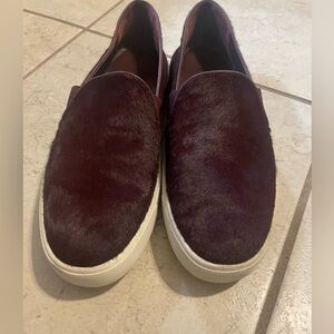 Vince Women's Burgundy Slip-On Loafers